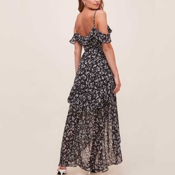 ASTR At First Sight Floral Tiered Ruffle High-Low Maxi Dress - Picture 2 of 10